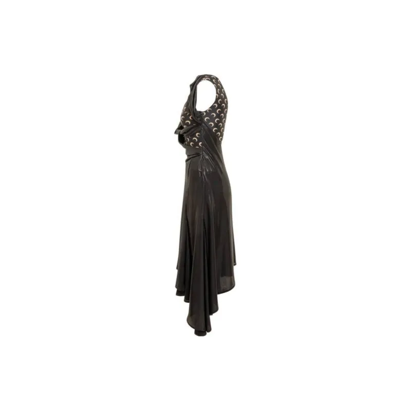 Marine Serre Moon Printed Draped Dress-2