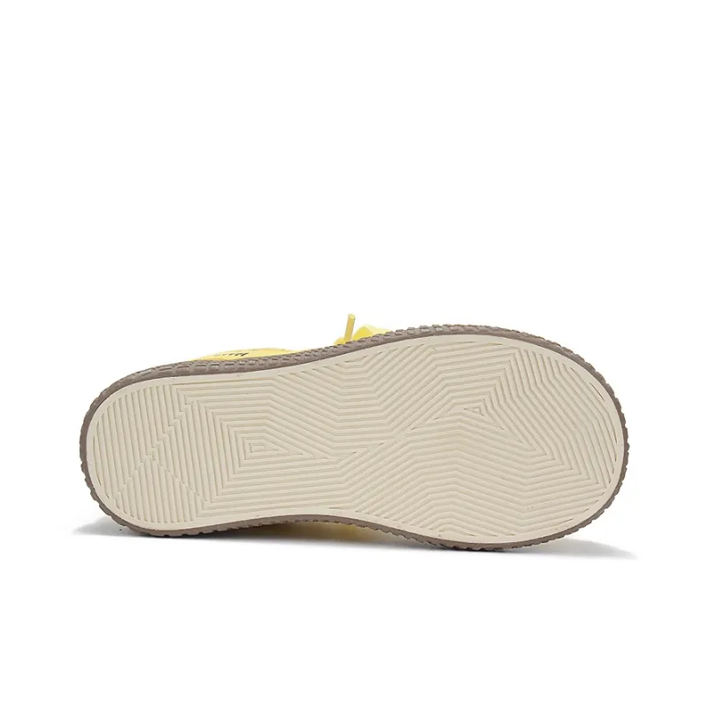 Binya Slip Resistant, Abrasion Resistant, Breathable Low Top Skateboard Shoes Women's Yellow-5
