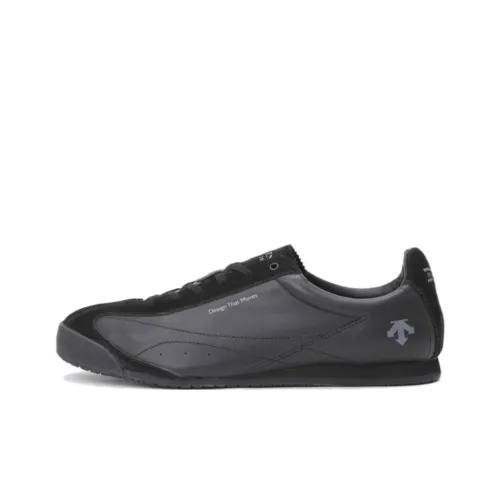 DESCENTE Non slip Lightweight Low Top Casual shoes where Unisex Black