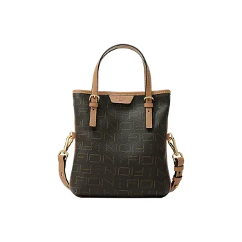 FION Artificial Leather Shoulder Bag, Handbag Women's Coffee/Camel