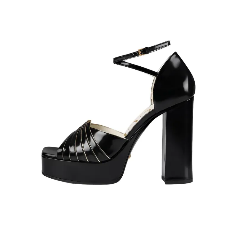 GUCCI Strap Sandals Women's Black-0