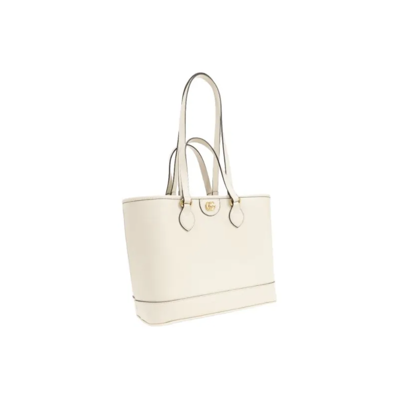 GUCCI Ophidia Leather Tote Bag, Shopping Bag, Shoulder Bag, Handbag Mini Women's White-1