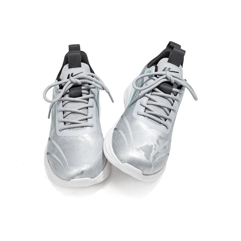 Warrior Low Top Running Shoes Men's Light Gray Black-4