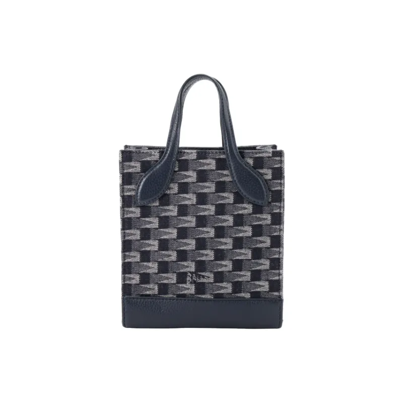BALLY Denim Tote Bag, Shopping Bag, Shoulder Bag, Handbag Mini Women's Blue-8