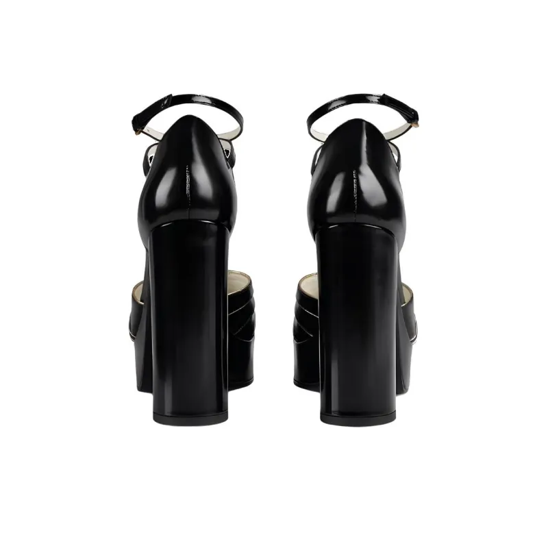 GUCCI Strap Sandals Women's Black-4