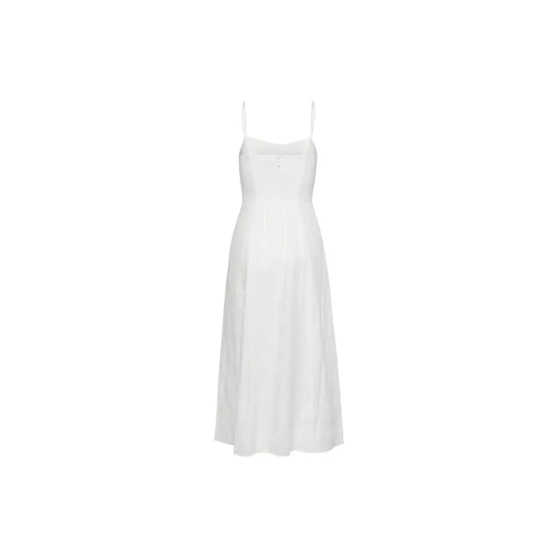 ARITZIA Wilfred Barrafina Linen Dress Slip Dresses Women's White/White-1