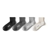 [Short]Black+Dark Heather Gray+Light Heather Gray+Warm Ecru