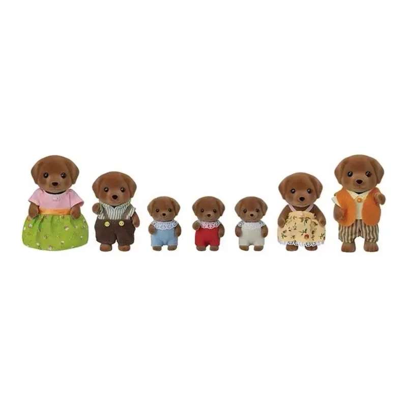 Sylvanian Families Chocolate Labrador Plush Toy Dolls Plush Doll 15cm Height-1