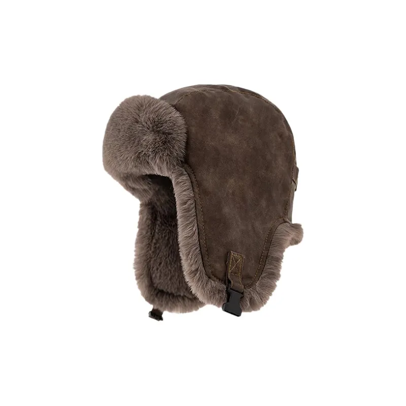 Mulinsen Artificial Leather Trapper Hats Unisex-0