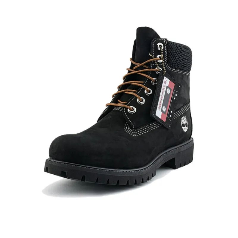 Timberland Crew Martin Boot Medium Heel Men's Black-2