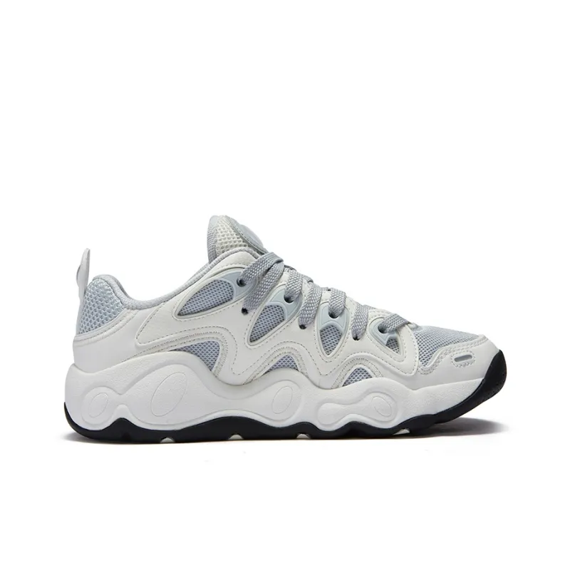 FILA FUSION Slip Resistant Low Top Vintage Basketball Shoes Women's Sun Rock Gray/Snow-1