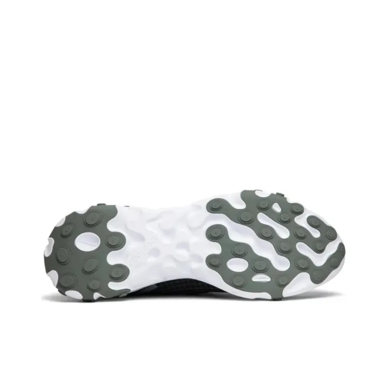 Nike React Element 55 Low-Top Casual Running Shoes Unisex Black White-4
