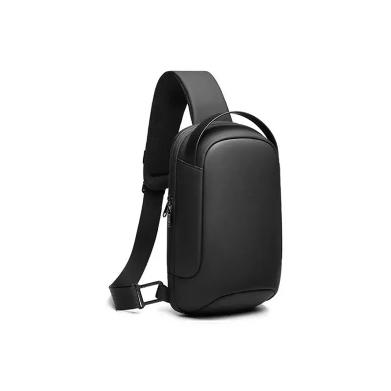 PULUWIRR Oxford Crossbody Bag Lightweight And Breathable Regular Unisex Black-2