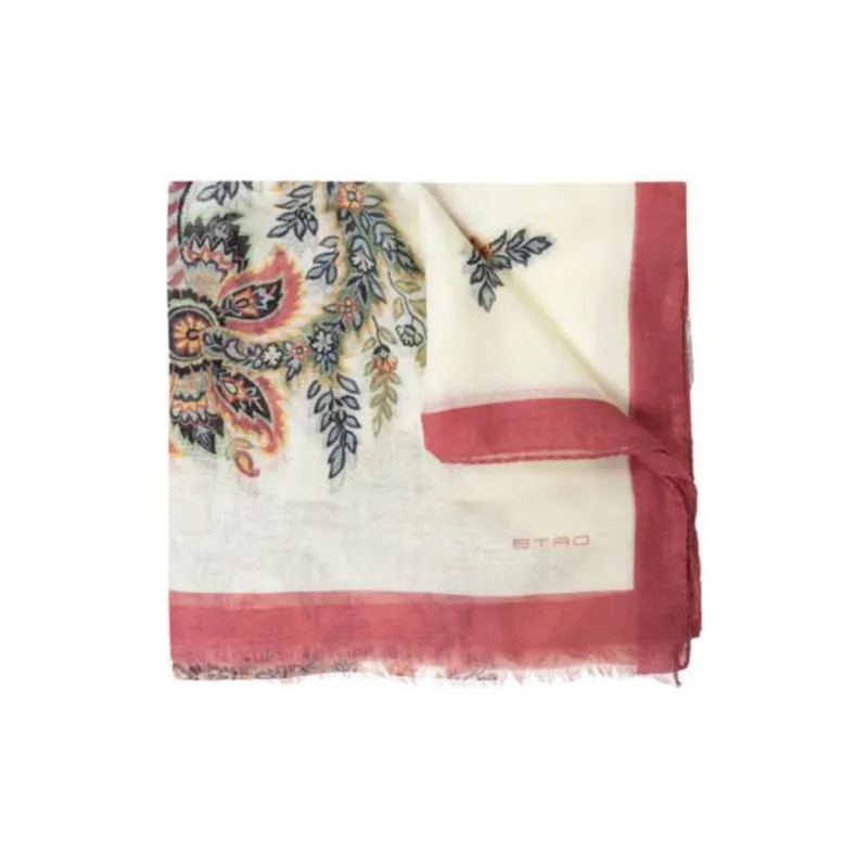 ETRO Paisley Printed Fringed Edge Scarf-0