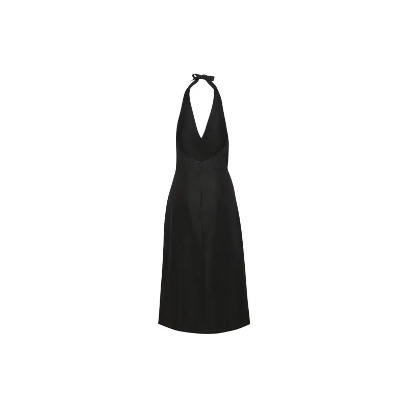 ARITZIA Babaton Catalyst Linen Dress Sleeveless Dress Women's Black-1