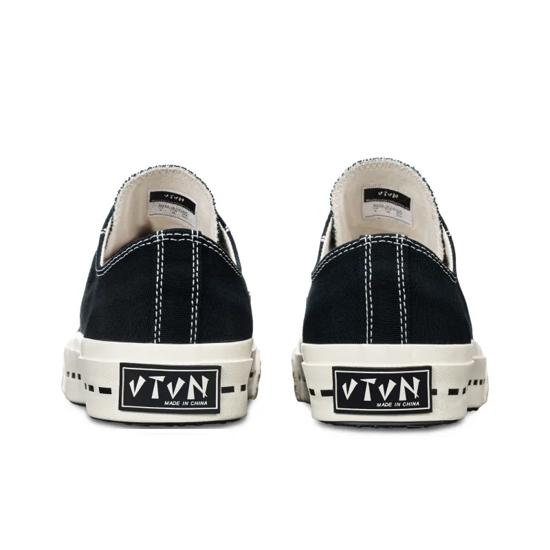 VTVN Mountaintop Summit Low Top Canvas Shoes Unisex Black White-4