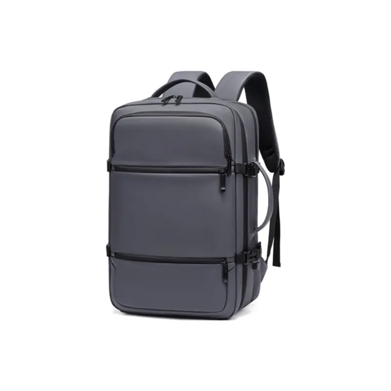 Ssweisiker Water Resistant Membrana Dermalis Backpack Unisex Black/Gray-5