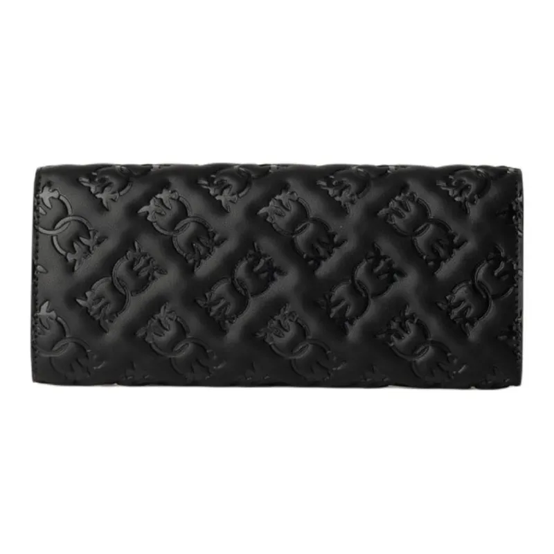 PINKO Leather Shoulder Bag, Crossbody Bag, Wallet Women's Black-2