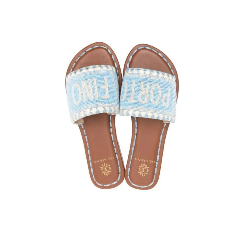 De Siena Slide Slippers Women's Blue-4