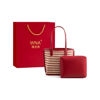 Vigno Synthetic Leather Woolen Handbag Combo Bag Regular Women's Red