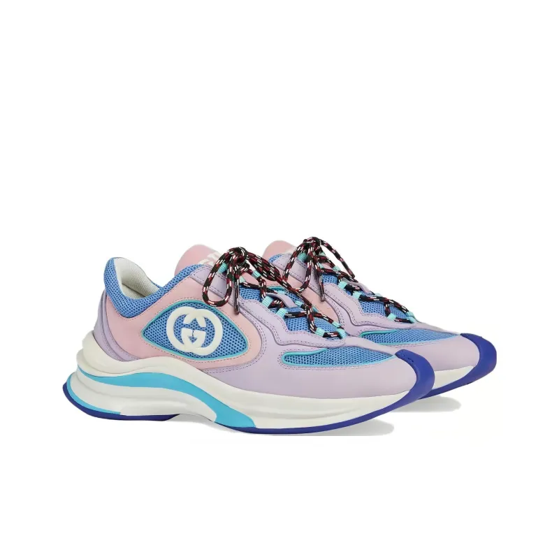 GUCCI Women's Run Sneaker 'Lilac Suede' Women's-2