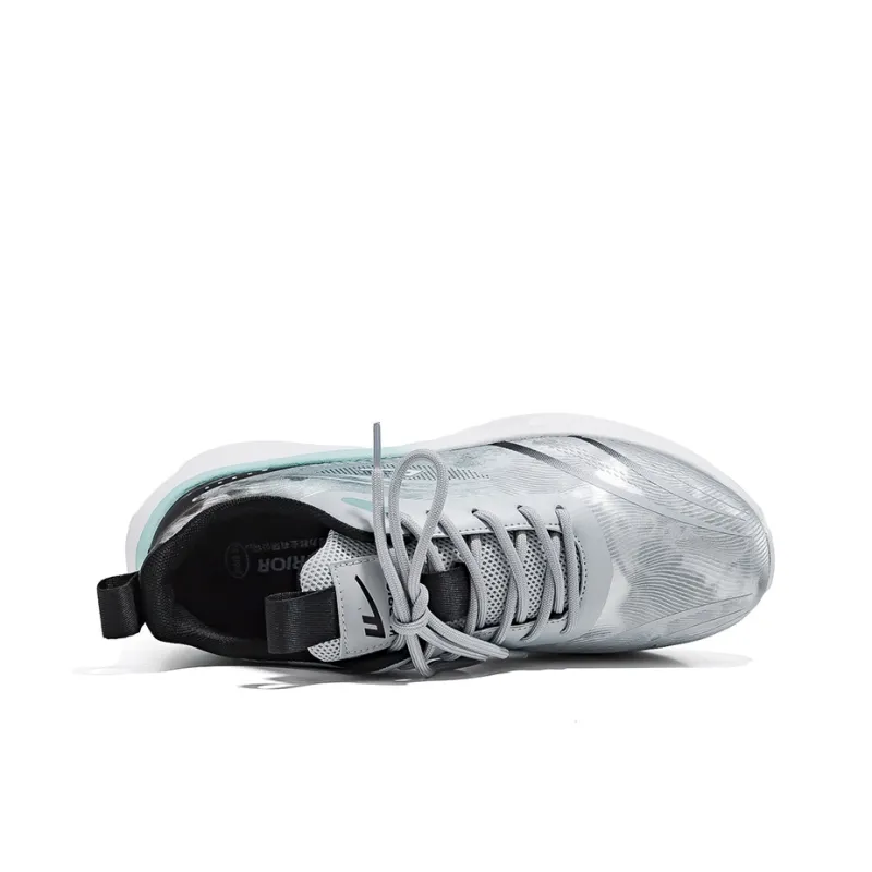 Warrior Low Top Running Shoes Men's Light Gray Black-2
