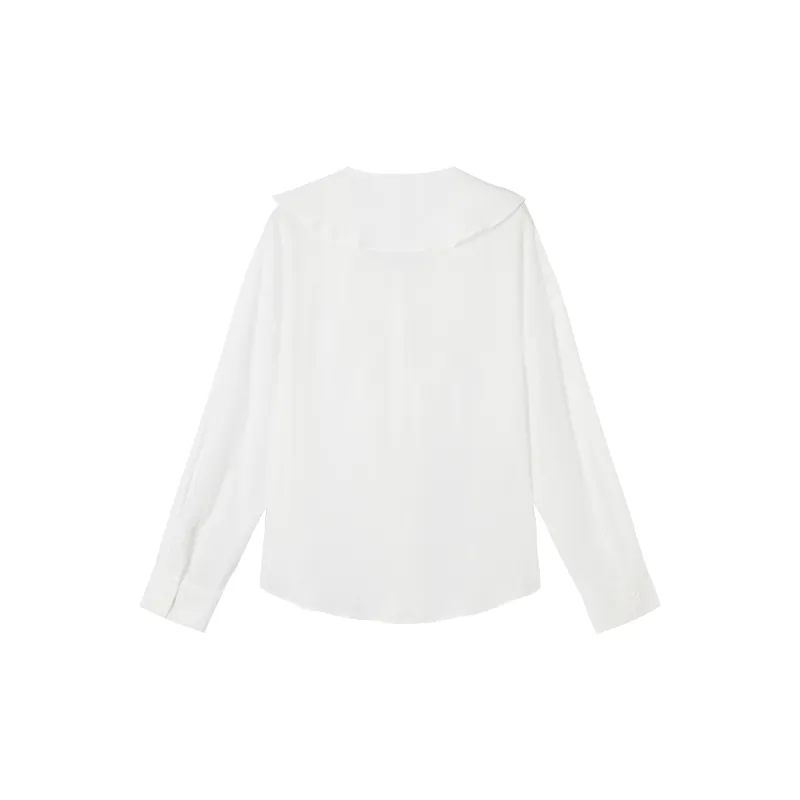DIALOGUE Chiffon Shirts Women's-3