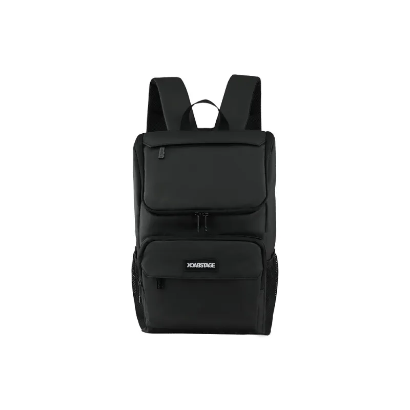 BACKSTAGE Fabric Backpack Laptop Bag Multifunction Backpack Regular Unisex Black-0