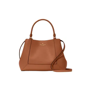 Kate Spade Litchi Grain Leather Shoulder Bag, Crossbody Bag, Handbag Women's Gingerbread