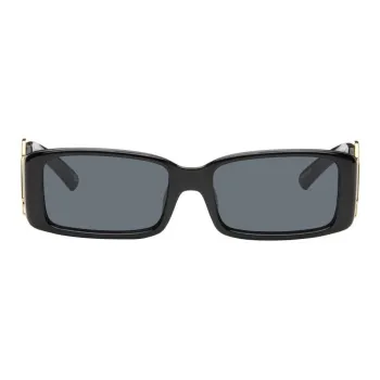 Le Specs Rectangular Sunglasses Women's Black