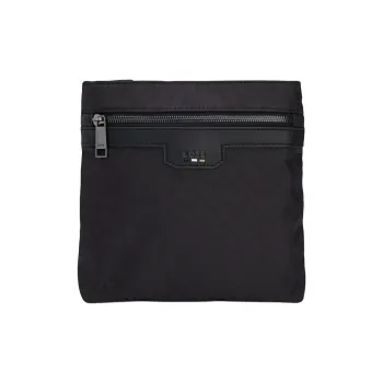 HUGO BOSS Polyamide With Jacquard Crossbody Bag, Shoulder Bag Men's Black