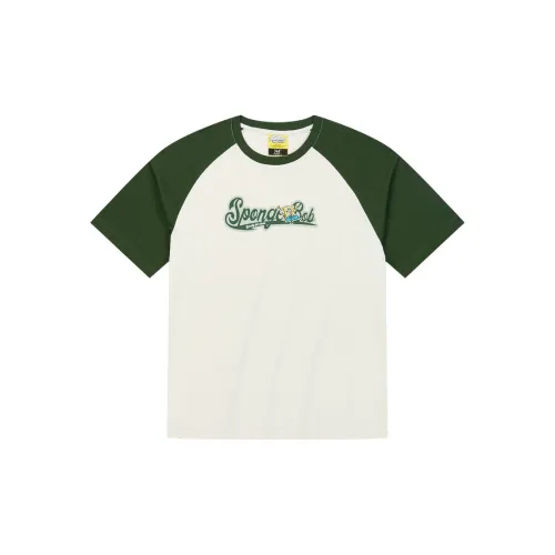 Spongebob Squarepants X 361° T-Shirts Unisex Cream White/Sauerkraut Green