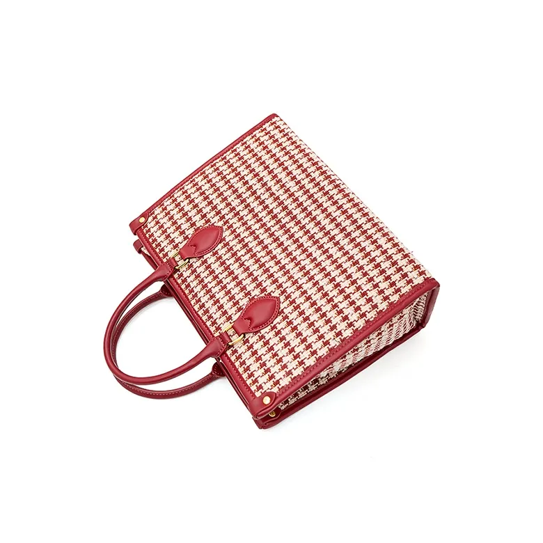 Vigno Synthetic Leather One Shoulder Handbags Large Size Women's Red-3