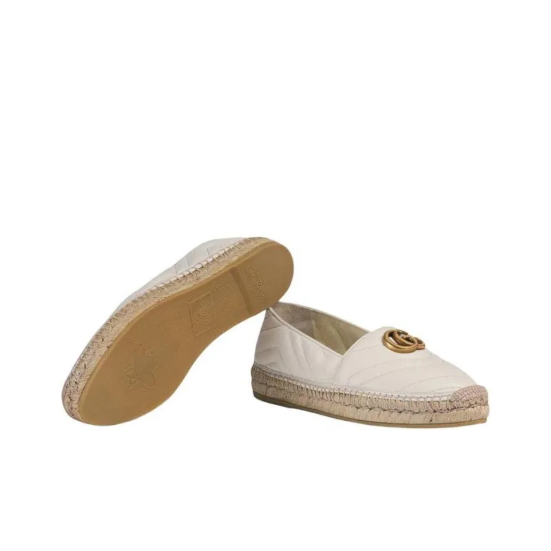 GUCCI Women's Gg Espadrilles 'Great White' Women's-4