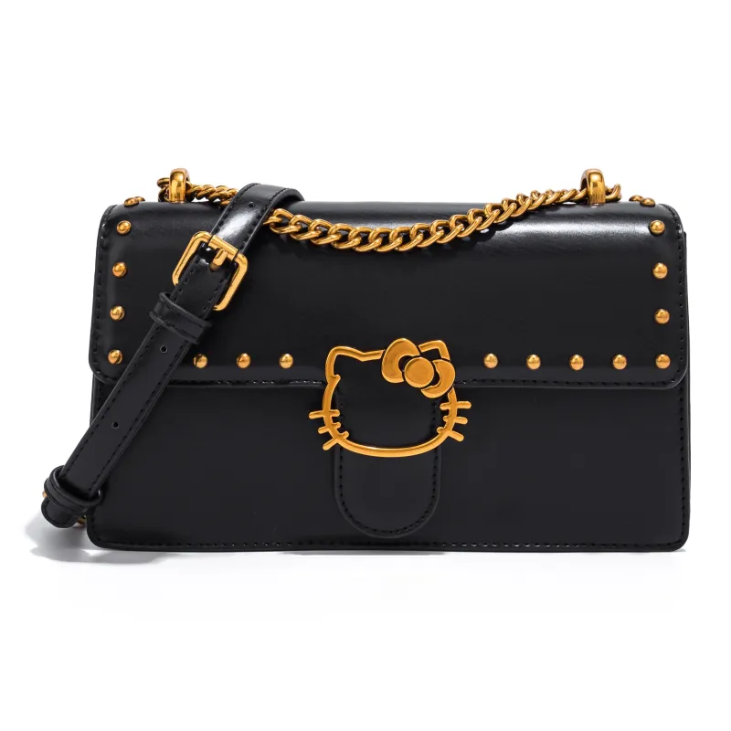 MESUCA Sanrio Collaboration Kitty Series PU Shoulder Bag Regular Women's White/Black/Brown-8