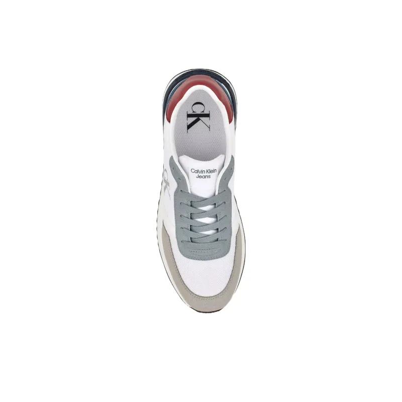 CALVIN KLEIN Picio Low-Top Casual Shoes Men's Gray White-3