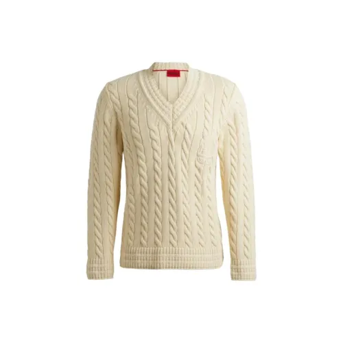 HUGO BOSS Sweaters Men Beige