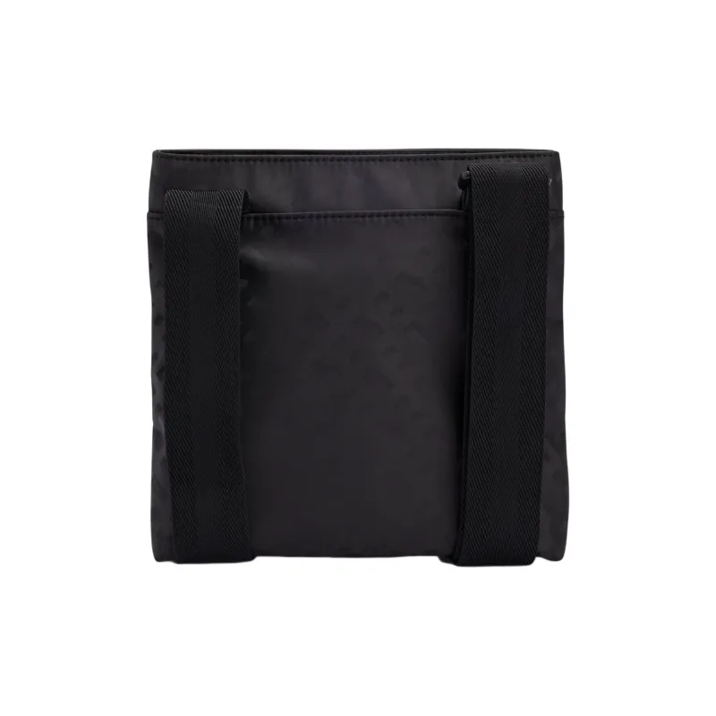 HUGO BOSS Polyamide With Jacquard Crossbody Bag, Shoulder Bag Men's Black-2