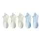 White 3 Pack+Light Blue 2 Pack
