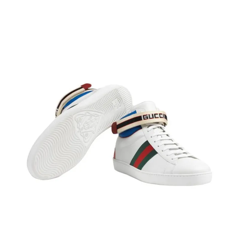 GUCCI Stripe Ace High Top-5