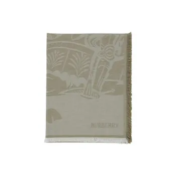Burberry Wool Knit Scarves Women's Beige