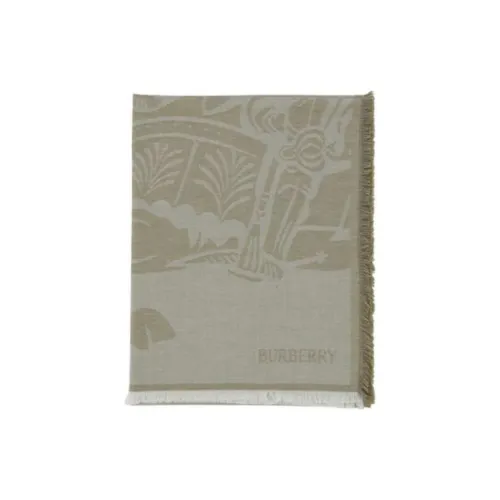 Burberry Wool Knit Scarves Women's Beige