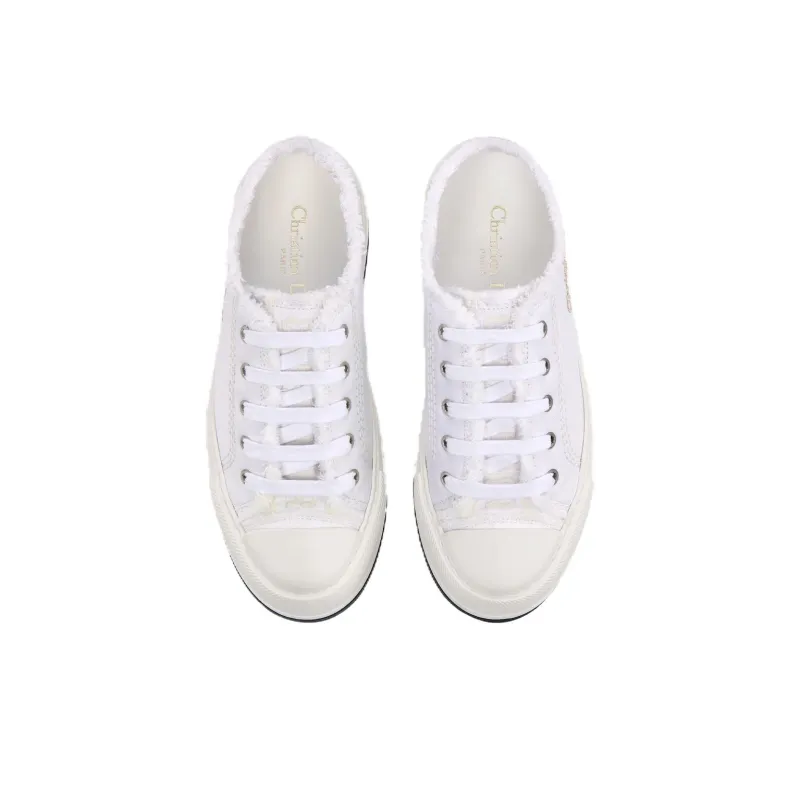 DIOR DIORIVIERA Low Top Skateboard Shoes Women's White-3