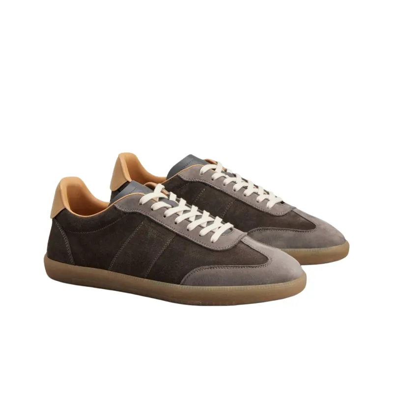 TOD'S Tabs Skateboard Shoes Men's Gray-2