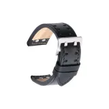 Black with Silver-Tone Buckle