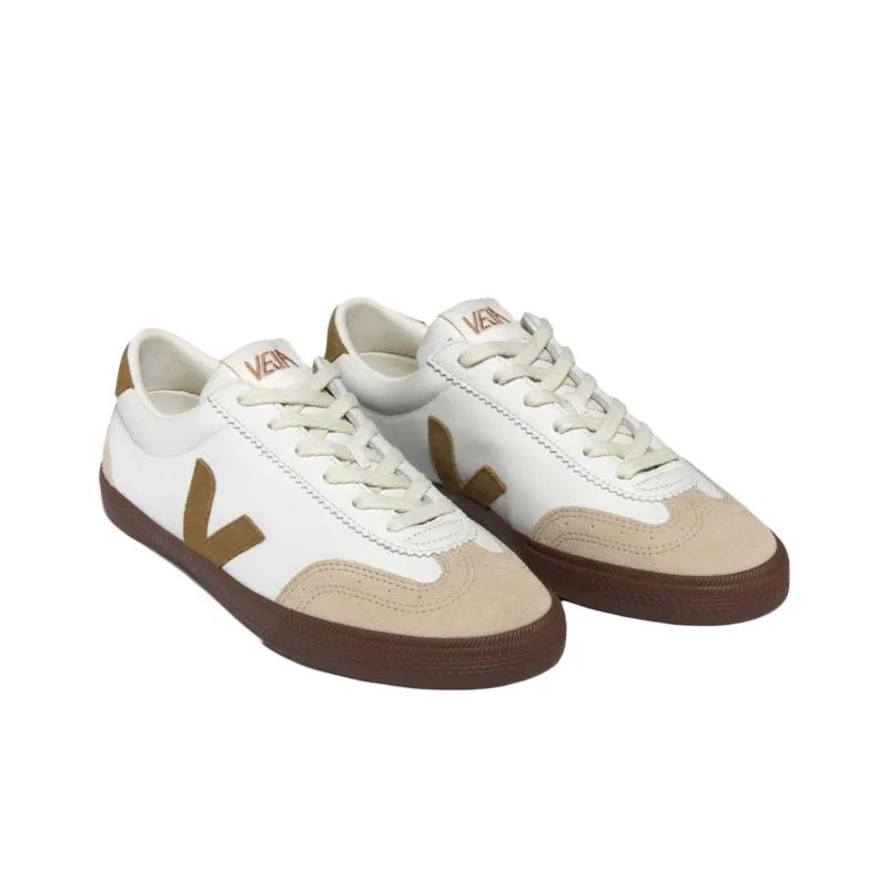 VEJA Volley Low Top Skateboard Shoes Unisex Gray White-3