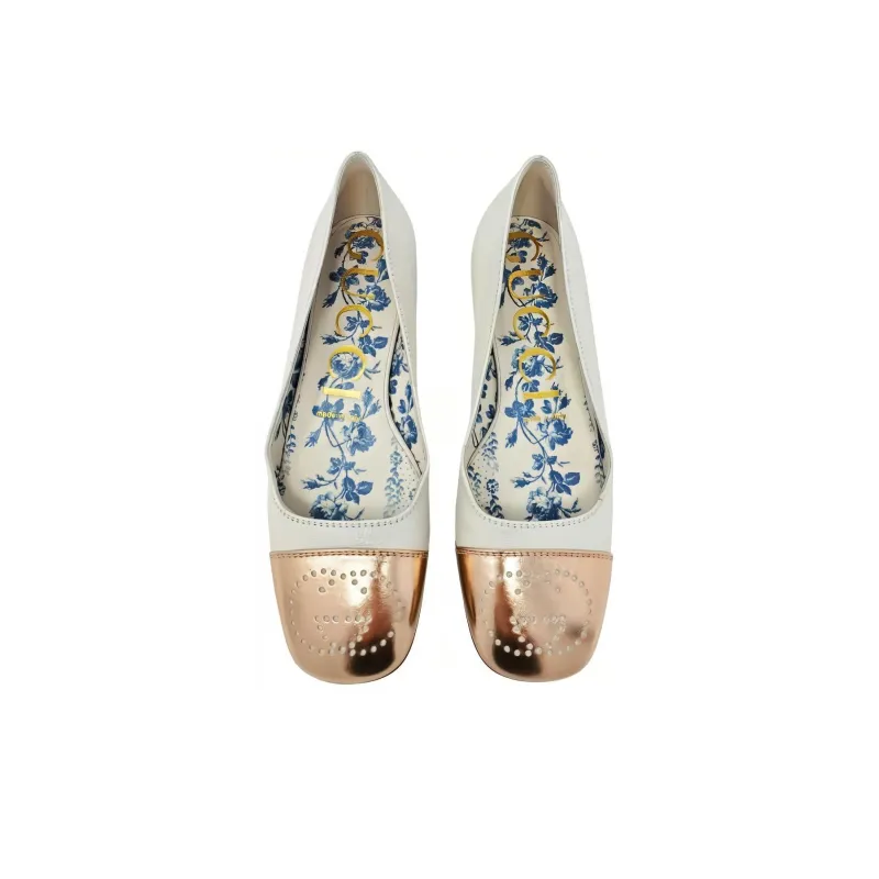 GUCCI Interlocking Casual Single Shoes Women's White-2