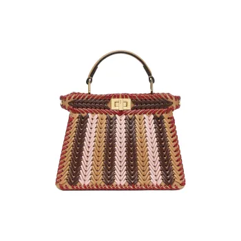 FENDI Peekaboo ISeeU Calfskin Shoulder Bag, Crossbody Bag, Handbag Trumpets Women's Multicolor