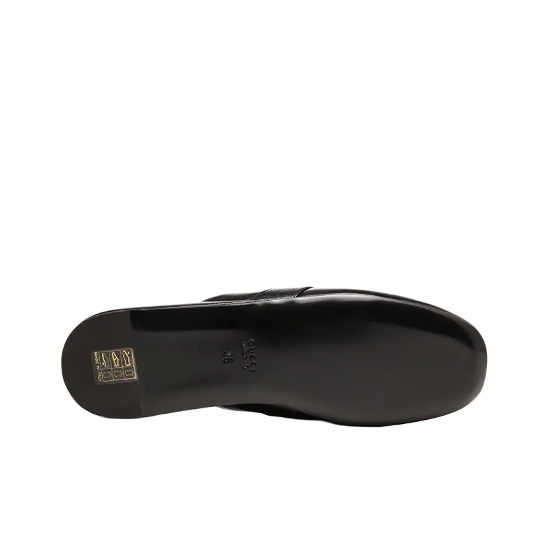 GUCCI 2015 Re Edition Princetown Wrap toe Slippers Women's Black-4