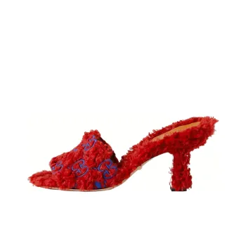 Adidas Originals x GUCCI Trefoil Collection Slide Slippers Women's Red